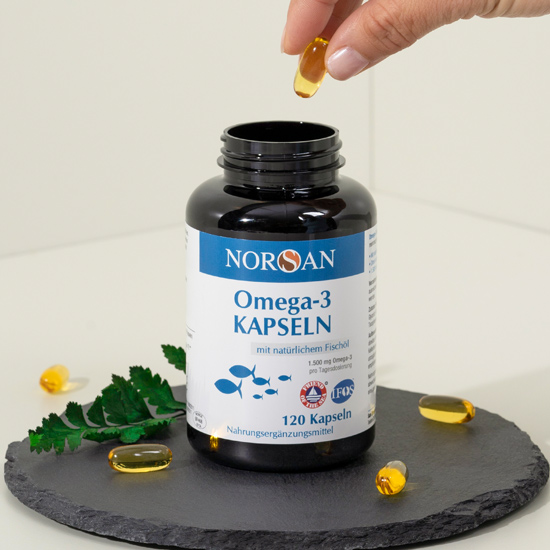 Omega-3 Kapseln aus Fischöl von Norsan